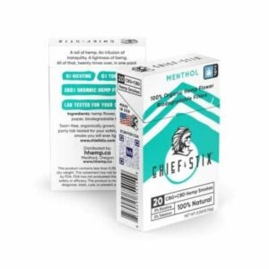 Chief Stix CBD + CBG Smokes Menthol 20ct /1200mg