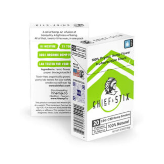 Chief Stix CBG+CBD Smokes 20 Pack/1200mg
