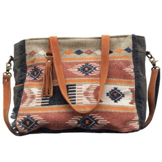 Clea Ray Multicolor Front Panes Tote Bag