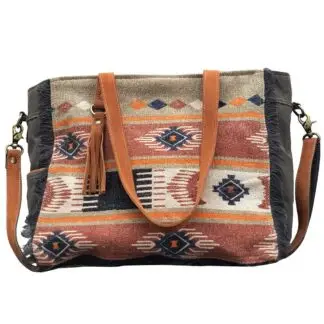 Clea Ray Multicolor Front Panes Tote Bag