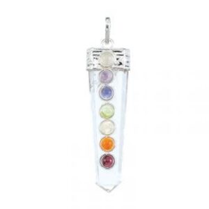 Clear Crystal Chakra Pendant