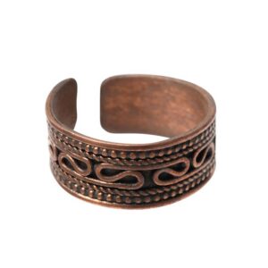 Copper Filigree Adjustable Ring
