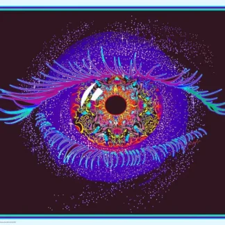 Cosmic Eye - Mike Dubois Non-Flocked Blacklight Poster 24" x 36"