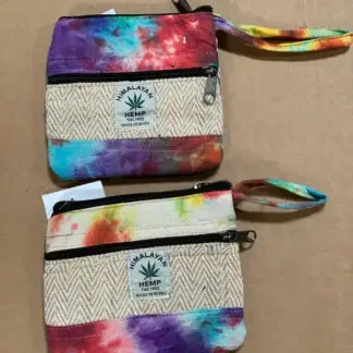 Cotton / Hemp Tie Dye Coin Bag (Colors Vary)