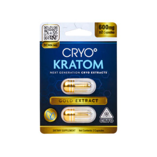 Cryo Gold Kratom Extract Capsules 2ct