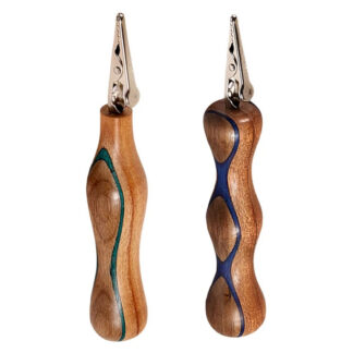 Curvy Wood Handle Memo Clip 5.5" - Style Varies