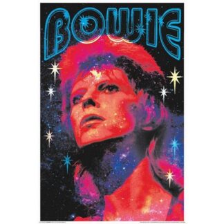 David Bowie Glitter Blacklight Poster