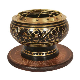 Deekay Brass Screen Resin Burner w/ Coaster