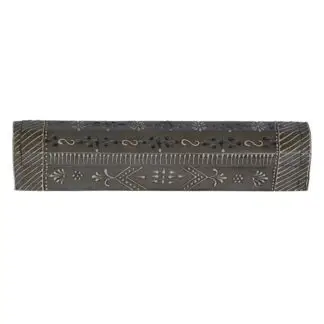 Deekay Hand Painted Wooden Incense Box 12” Grey