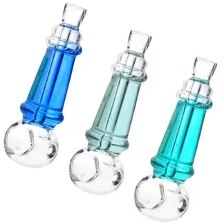 Diamond Glass Glycerin Spoon Pipe - 5" (Colors Vary)