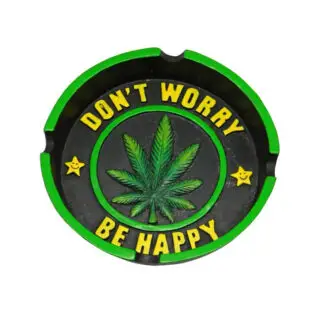 Don't Worry Be Happy Leaf Ashtray
