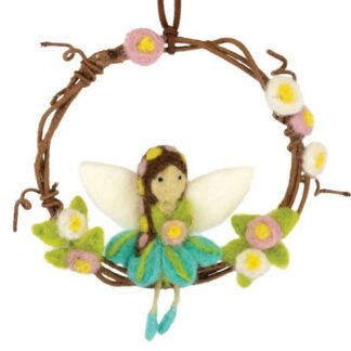 dZi Handmade Wreath Cane Summer Peony