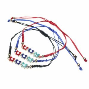 Earth's Elements Evil Eye Butterfly Bracelet Asst. Colors