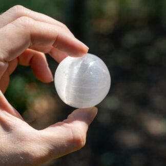 Earth's Elements Selenite Sphere