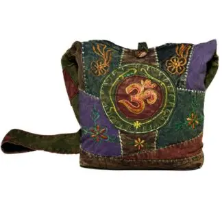 Embroidered Om Hobo Bag