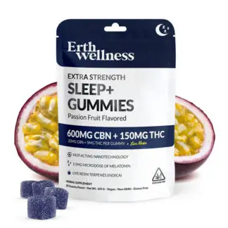Erth Wellness Live Resin Sleep+ Gummies 20mg CBN + 5mg D9 30ct