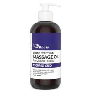 Erth Wellness Spa Original 1500mg CBD Massage Oil 8 oz
