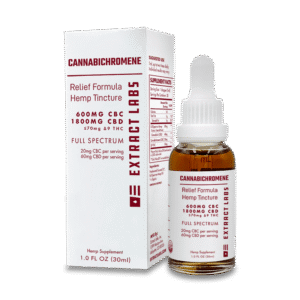 Extract Labs CBD / CBC Relief Formula Full Spectrum Tincture 600mg CBC / 1800mg CBD