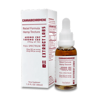 Extract Labs  CBD / CBC Relief Formula Full Spectrum Tincture 600mg CBC / 1800mg CBD