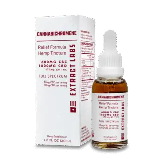 Extract Labs  CBD / CBC Relief Formula Full Spectrum Tincture 600mg CBC / 1800mg CBD