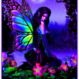 Fairy Garden Non-Flocked Blacklight Poster 24" x 36"