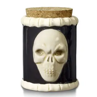 FashionCraft Skull and Bones Stash Jar 4"