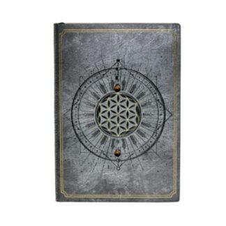 Flower of Life Journal w/ Stones 6" x 8"