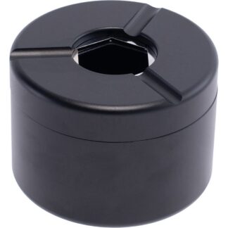 Fujima Openable Aluminum Ashtray 3.1" Black