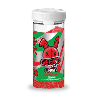 Geek'd Extracts D8+THCP Gummies Strawberry 175mg x 20ct
