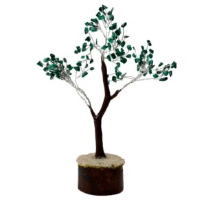 Gemstone Tree Malachite 8"