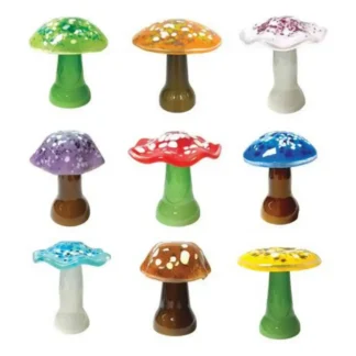 Glass Mushroom Nightlights