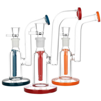 Glass Water Pipe 14mm 6" Test Tube Bent Neck (Colors Vary)