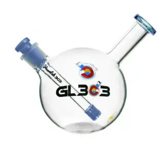 GlassLab 303 Lace Globe Water Pipe 6.5" - Colors Vary