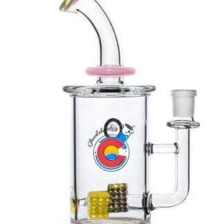 GlassLabs 303 Double Triangle Lace Perc Rig 7.5" - Colors Vary