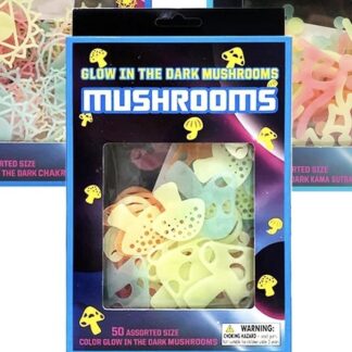Glow in the Dark Mushroom Wall Stickers 50pk