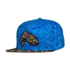 Grassroots Amanda Vela Trout Snapback Hat Blue L/XL