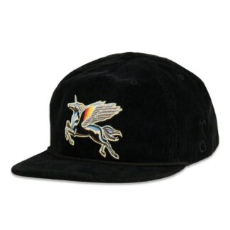 Grassroots Stanley Mouse Spirit Traveler Corduroy Zipperback Hat Black S/M