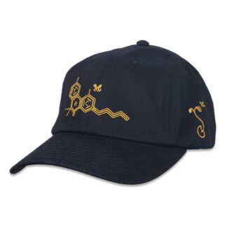 Grassroots THC Bee Black Dad Hat OSFM