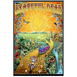 Grateful Dead Golden Road Poster 24" x 36"