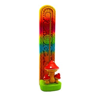 Groovy Mushroom Stick Incense Burner 9.25"