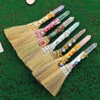 Gypsy Soul Crystal Witch's Broom - Color / Crystal Vary