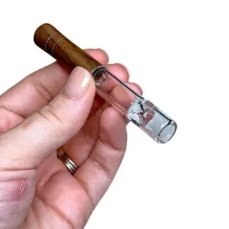 Hand Eeze 3" Glass Chillum with Wood Tip