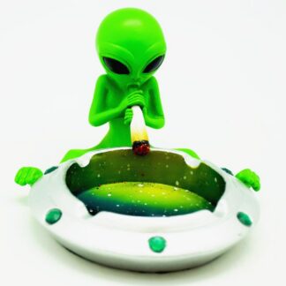 Happy Dayz Rainbow Alien Bust Ashtray 3.5