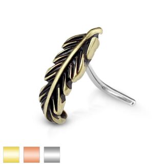 HBJ Surgical Steel Nose Gemmed L-Bend Stud 20g