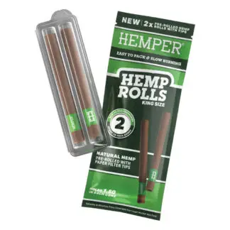 Hemper Hemp Rolls w/ Glass Tip King Size