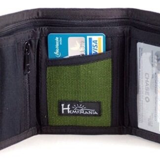 Hempstar - Hemp Tri-Fold Velcro Wallet (Colors Vary)