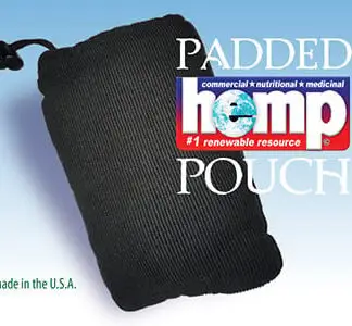 Hempstar Padded Hemp Pipe Bags 5" x 9" XL