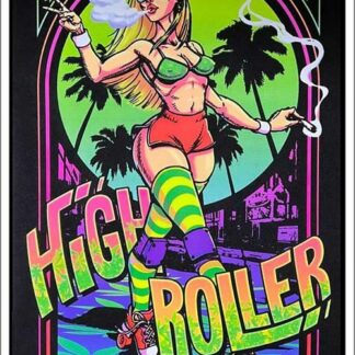 High Roller Flocked Blacklight Poster 23" x 35"