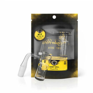 Honeybee Herb Black Line Quartz Honey Well Banger 90 14mm