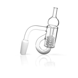 Honeybee Herb Yellow Line Quartz Honey Recycler 45 14mm